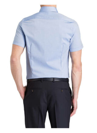 Olymp Level Kurzarm-Hemd Herren, Blau