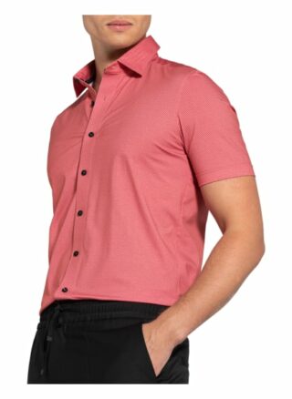 Olymp Luxor 24/7 Kurzarm-Hemd Herren, Rot