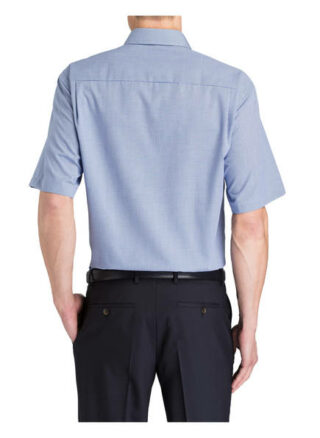 Olymp Luxor Kurzarm-Hemd Herren, Blau