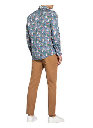 Olymp Leinenhemd Casual Modern Fit blau