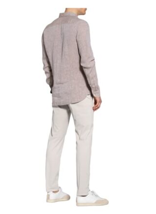 Olymp Level Five Leinenhemd Herren, Beige
