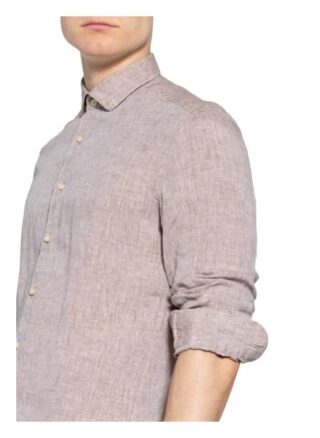 Olymp Level Five Leinenhemd Herren, Beige