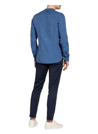 Olymp Level Five Leinenhemd Herren, Blau