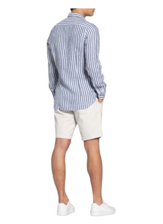 Olymp Leinenhemd Level Five Smart Business Body Fit blau