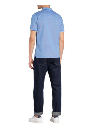 Olymp Pique-Poloshirt Herren, Blau