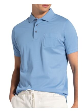 Olymp Pique-Poloshirt Herren, Blau
