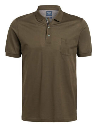 Olymp Piqué-Poloshirt Herren, Grün