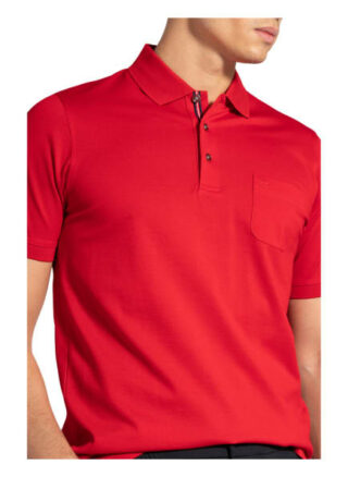 Olymp Piqué-Poloshirt Herren, Rot