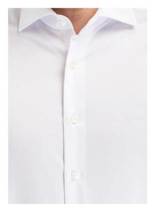 Olymp Signature Hemd Tailored Fit Mit Umschlagmanschette weiss