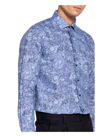 OLYMP SIGNATURE Leinenhemd Herren, Blau