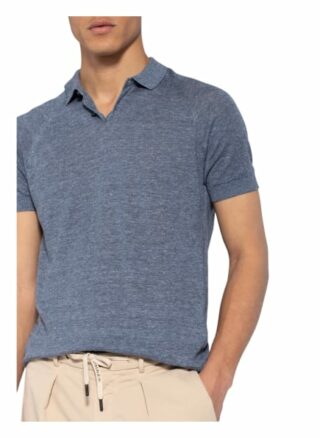 OLYMP SIGNATURE Strick-Poloshirt Herren, Blau