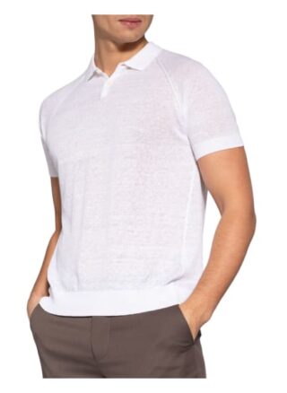 OLYMP SIGNATURE Strick-Poloshirt Herren, Weiß