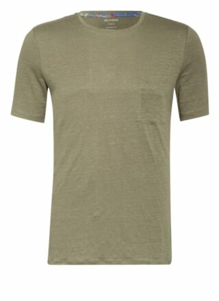 Olymp T-Shirt Aus Leinen gruen