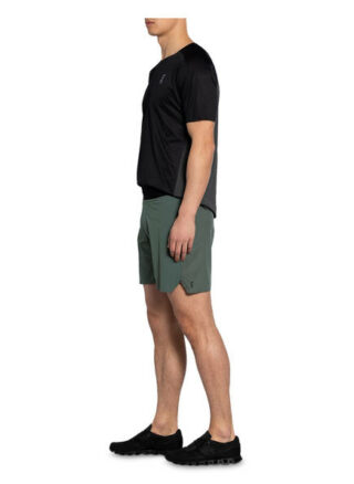 On Laufshorts Mit Mesh-Einsatz gruen