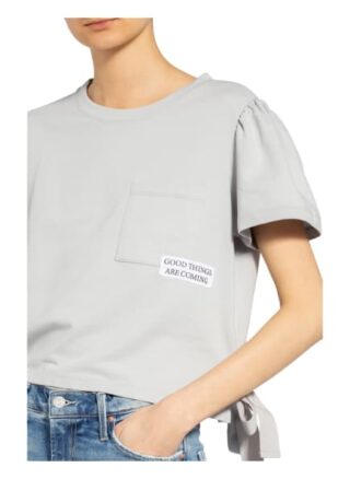 One More Story Cropped-Sweatshirt silber