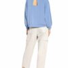 One More Story Sweatshirt Mit Cut-Out blau