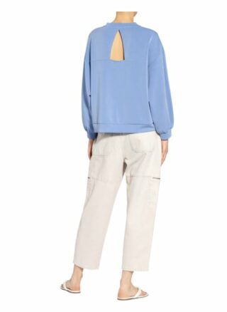 One More Story Sweatshirt Mit Cut-Out blau