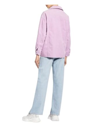 Only Overshirt Aus Cord violett