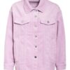Only Overshirt Aus Cord violett