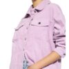 Only Overshirt Aus Cord violett