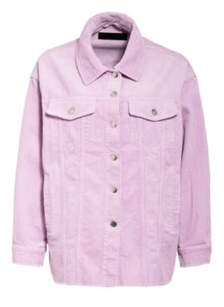Only Overshirt Aus Cord violett