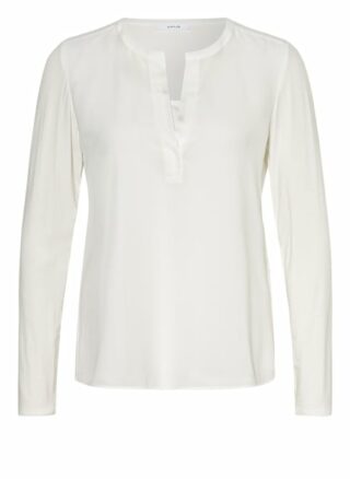 Opus Blusenshirt Falli Im Materialmix weiss