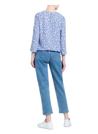 Opus Blusenshirt Ferusa Mit 3/4-Arm blau