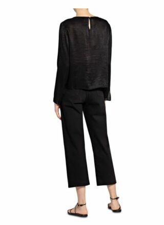 Opus Blusenshirt Flisse schwarz