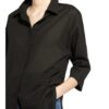 Opus Fritzi Hemdbluse Damen, Schwarz