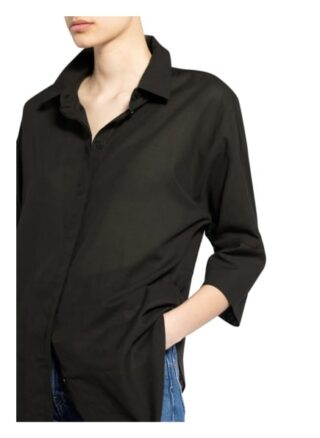 Opus Fritzi Hemdbluse Damen, Schwarz