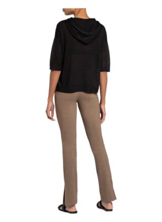 Opus Pullover Pipanello Mit Leinen Und 3/4-Arm schwarz
