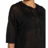 Opus Pullover Pipanello Mit Leinen Und 3/4-Arm schwarz