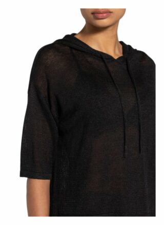 Opus Pullover Pipanello Mit Leinen Und 3/4-Arm schwarz