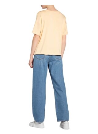 Opus T-Shirt Selly Im Materialmix orange