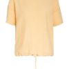 Opus T-Shirt Selly Im Materialmix orange