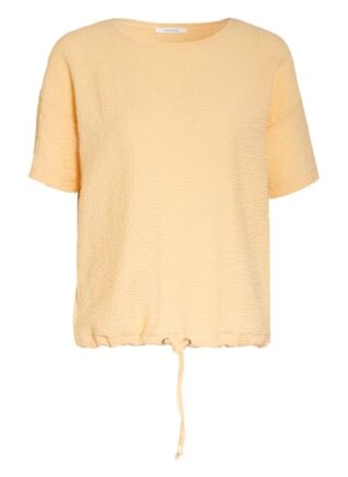 Opus T-Shirt Selly Im Materialmix orange