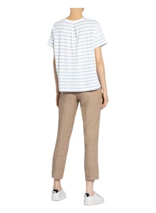 Opus T-Shirt Sileika Mit Leinen blau