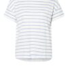 Opus T-Shirt Sileika Mit Leinen blau