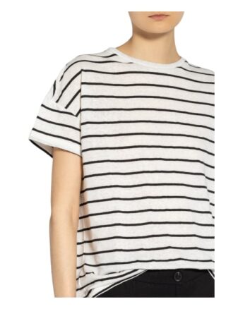 Opus T-Shirt Sileika Mit Leinen schwarz