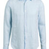 Orlebar Brown Leinenhemd Giles Tailored Fit blau