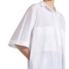 Ottod'ame Oversized-Blusenshirt weiss