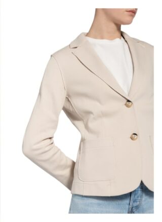Oui Piqué-Blazer beige