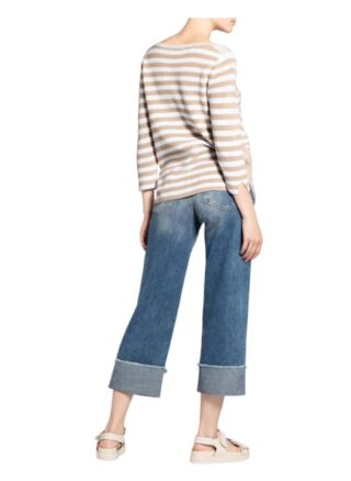 Oui Pullover Mit 3/4-Arm beige