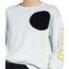 Oui Pullover Mit 3/4-Arm grau