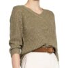 Oui Pullover Mit 3/4-Arm gruen