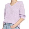 Oui Pullover Mit 3/4-Arm violett