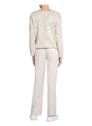 Oui Pullover Mit Glitzergarn beige