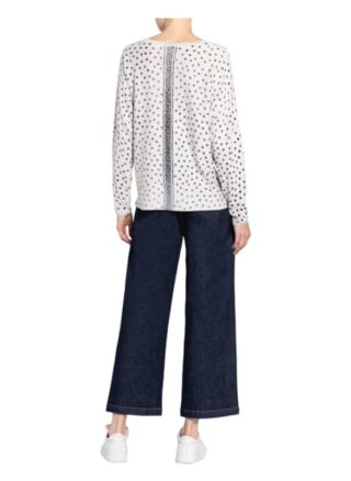 Oui Pullover Mit Schmucksteinbesatz beige