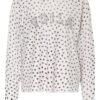 Oui Pullover Mit Schmucksteinbesatz beige
