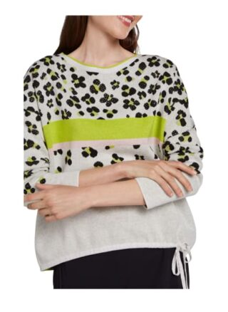Oui Pullover Damen, Grau